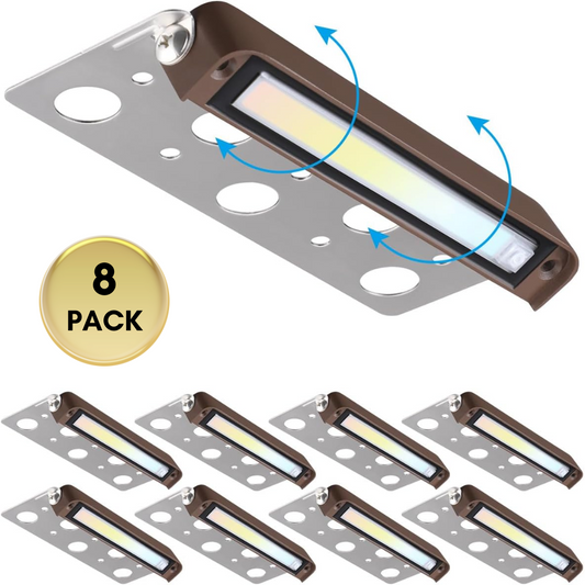 ELA05 8-Pack 7 Inch 4.5W 5CCT LED Retaining Wall Lights, Hardscape Color Changing 12V Low Voltage Landscape Lights - Tampa soil911.com