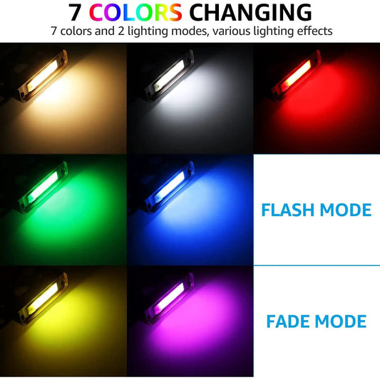ELA07 8-Pack 7 Inch 3W RGBW LED Retaining Wall Lights, Hardscape Color Changing 12V Low Voltage Landscape Lights - Tampa soil911.com