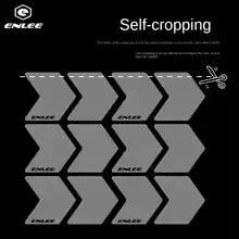 Enlee 12pcs reflective MTB wheel rim stickers silver chevron decals on Tampa Home & Garden Store