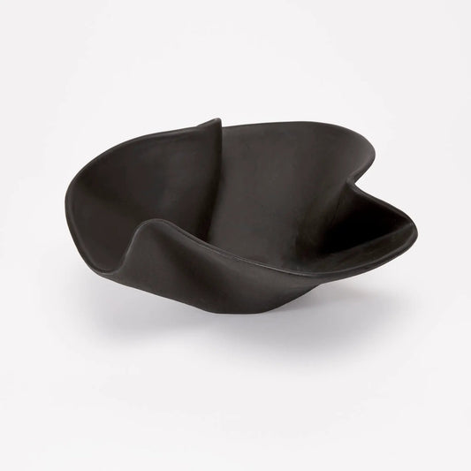 Esme Bowl by dumæ, black matte decorative catchall with soft sculptural edge on Tampa Home & Garden Store