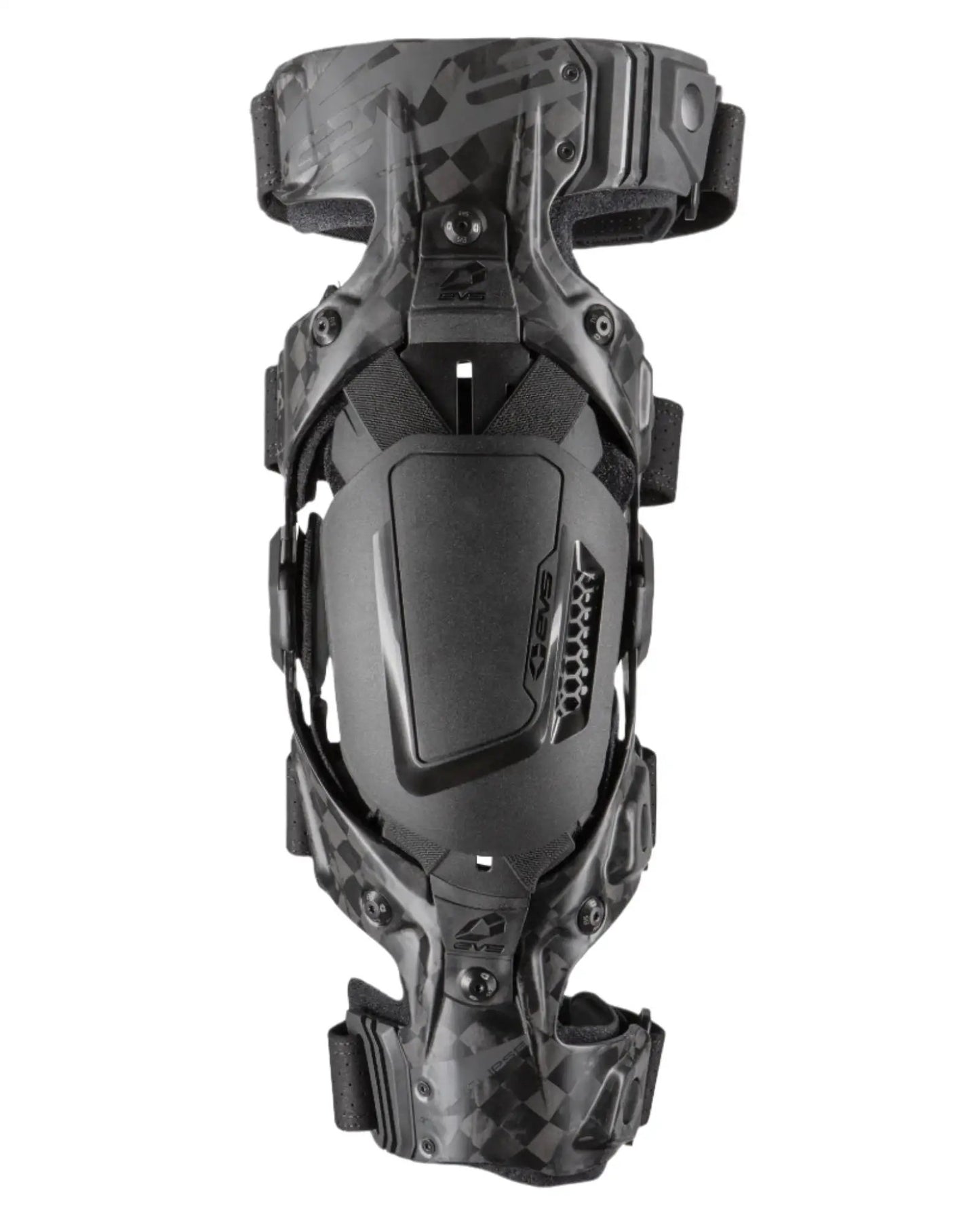 EVS Web Eclipse knee brace with camo hard-shell armor and adjustable straps on Tampa Home & Garden Store