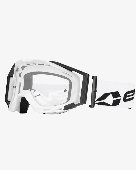 Goggle EVS Sports Legacy Youth with HD ClearView Lens, white frame and strap on Tampa Home & Garden Store