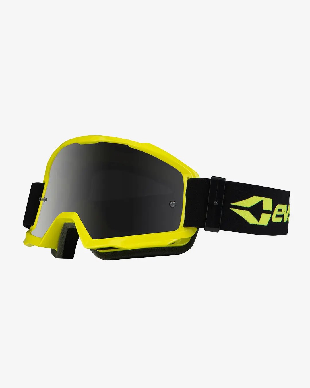 Origin Goggle neon yellow frame with dark lens, EVS Sports off-road motorcycle goggles on Tampa Home & Garden Store