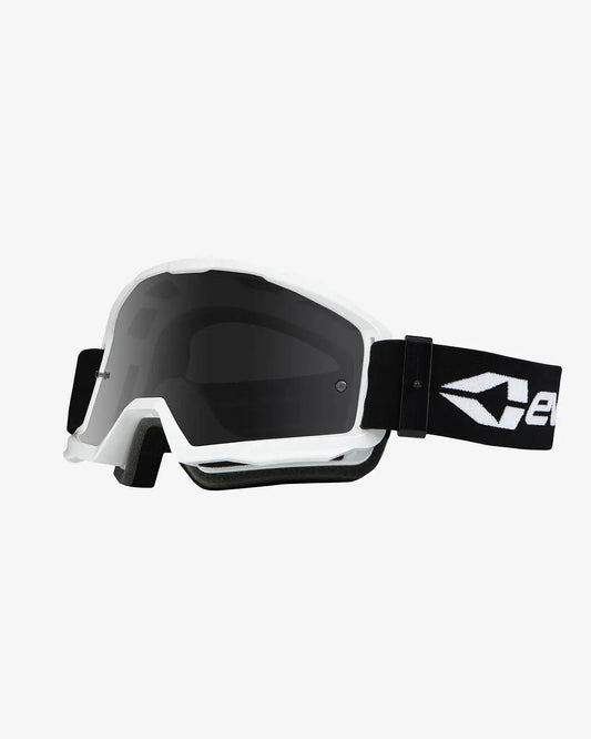 Origin Goggle white frame with dark lens and EVS strap off-road eyewear on Tampa Home & Garden Store