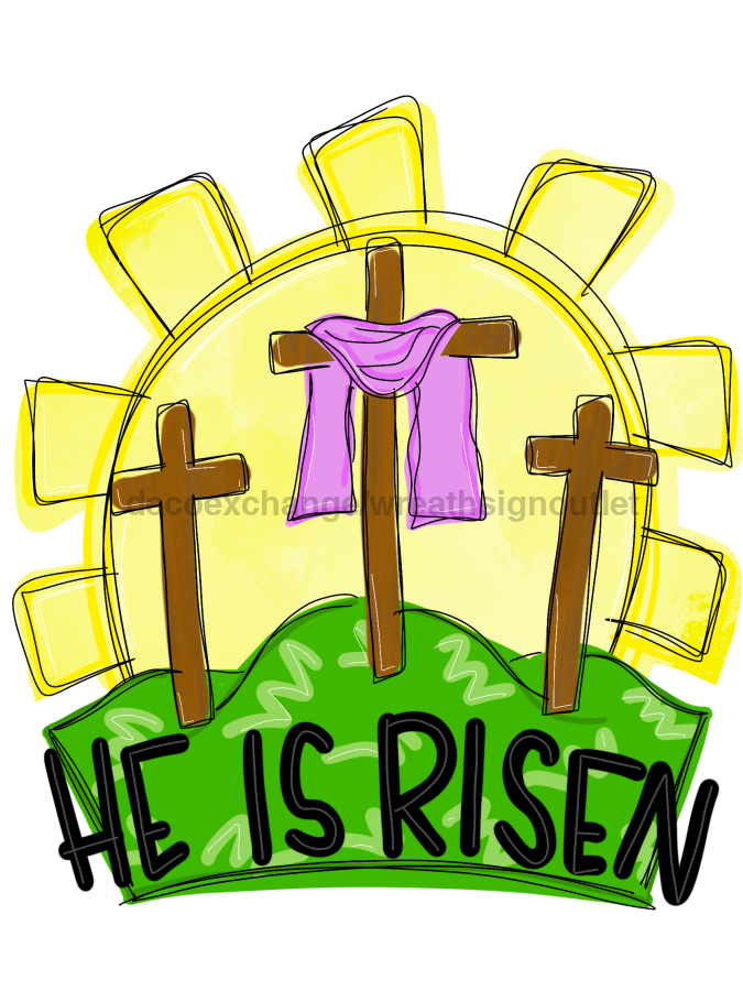 Easter Door Hanger, Cross Door Hanger, wood sign, DECOE-W-543, 22" Door Hanger - Tampa Home & Garden Store