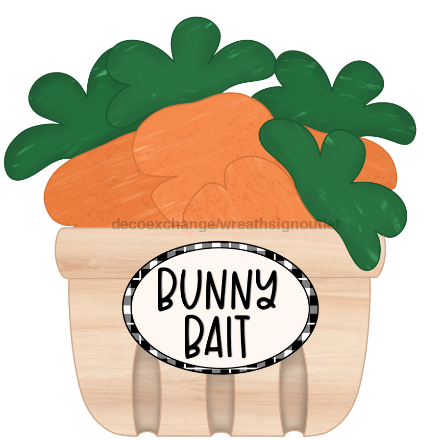 Easter Sign, Bunny Bait Sign, wood sign, CR-W-113-DH, 22" Door Hanger - Tampa Home & Garden Store