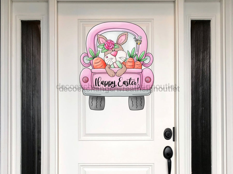 Easter Truck Sign, Easter Sign, wood sign, Door Hanger, DECOE-W-433, 22" Door Hanger - Tampa Home & Garden Store