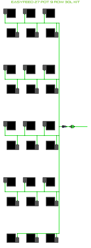 EasyFeed 27 Pot 9 Row Kit