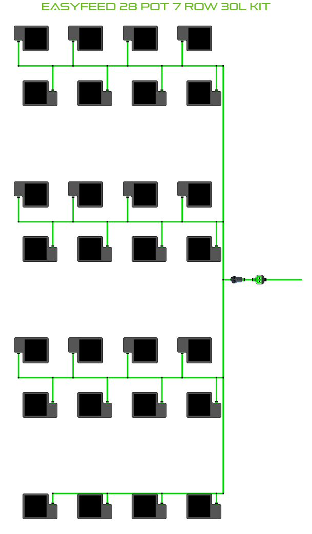 EasyFeed 28 Pot 7 Row Kit