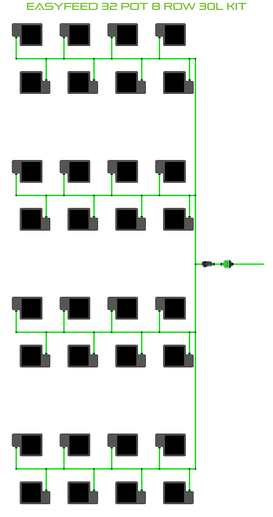 EasyFeed 32 Pot 8 Row Kit
