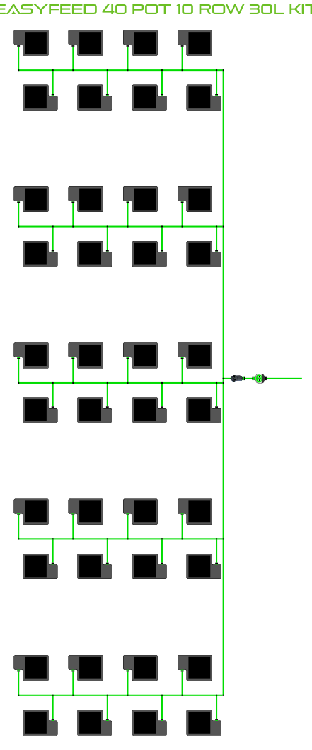 EasyFeed 40 Pot 10 Row Kit