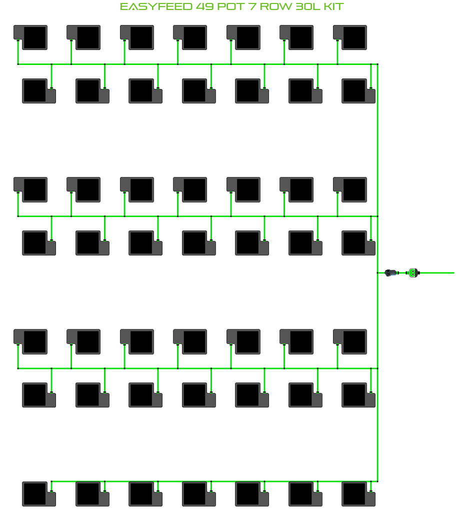 EasyFeed 49 Pot 7 Row Kit