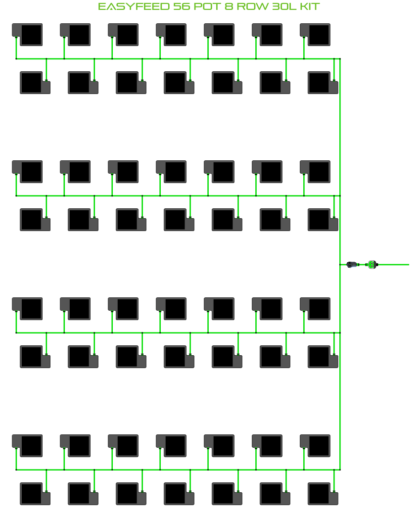 EasyFeed 56 Pot 8 Row Kit