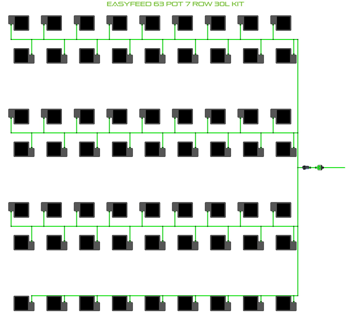 EasyFeed 63 Pot 7 Row Kit
