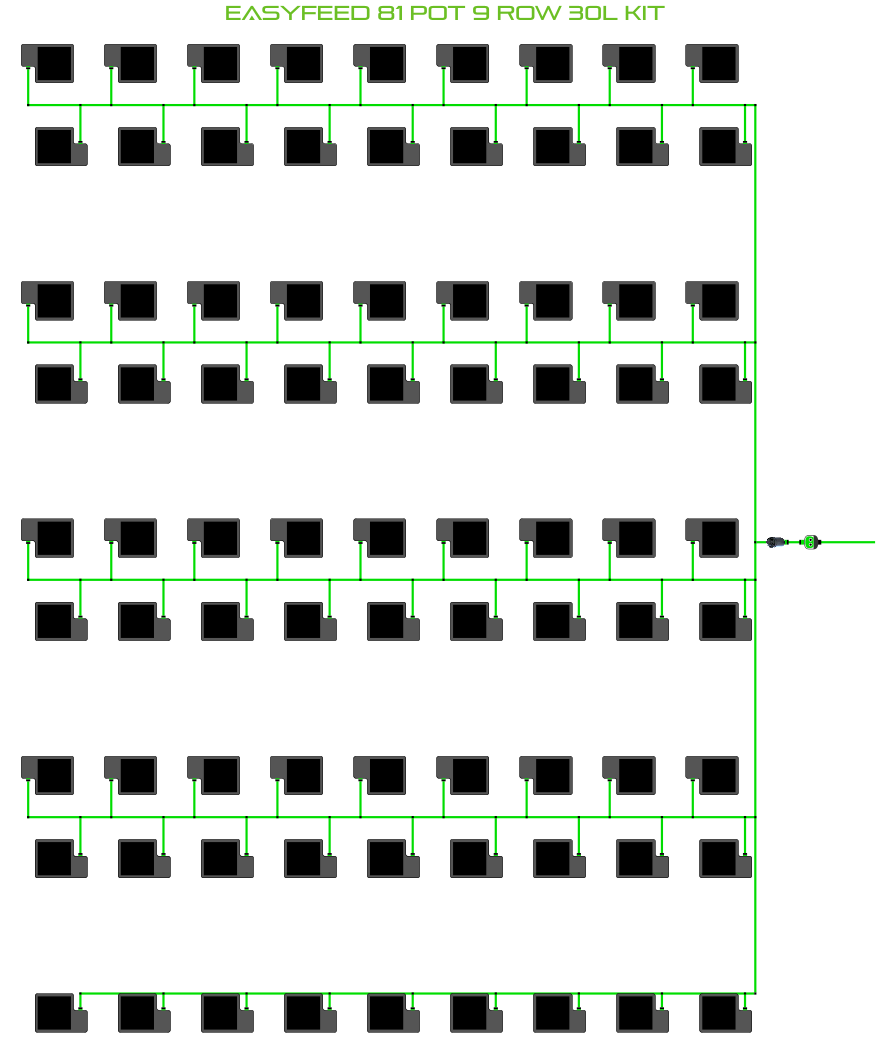 EasyFeed 81 Pot 9 Row Kit