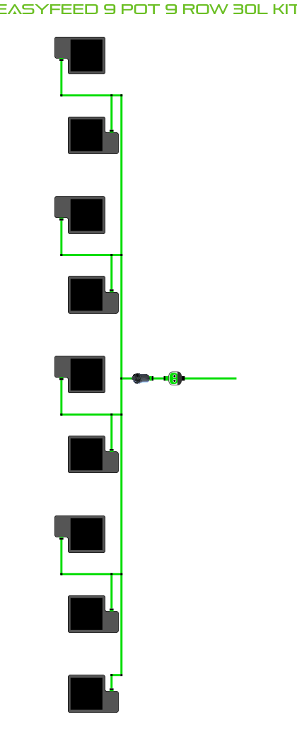 EasyFeed 9 Pot 9 Row Kit