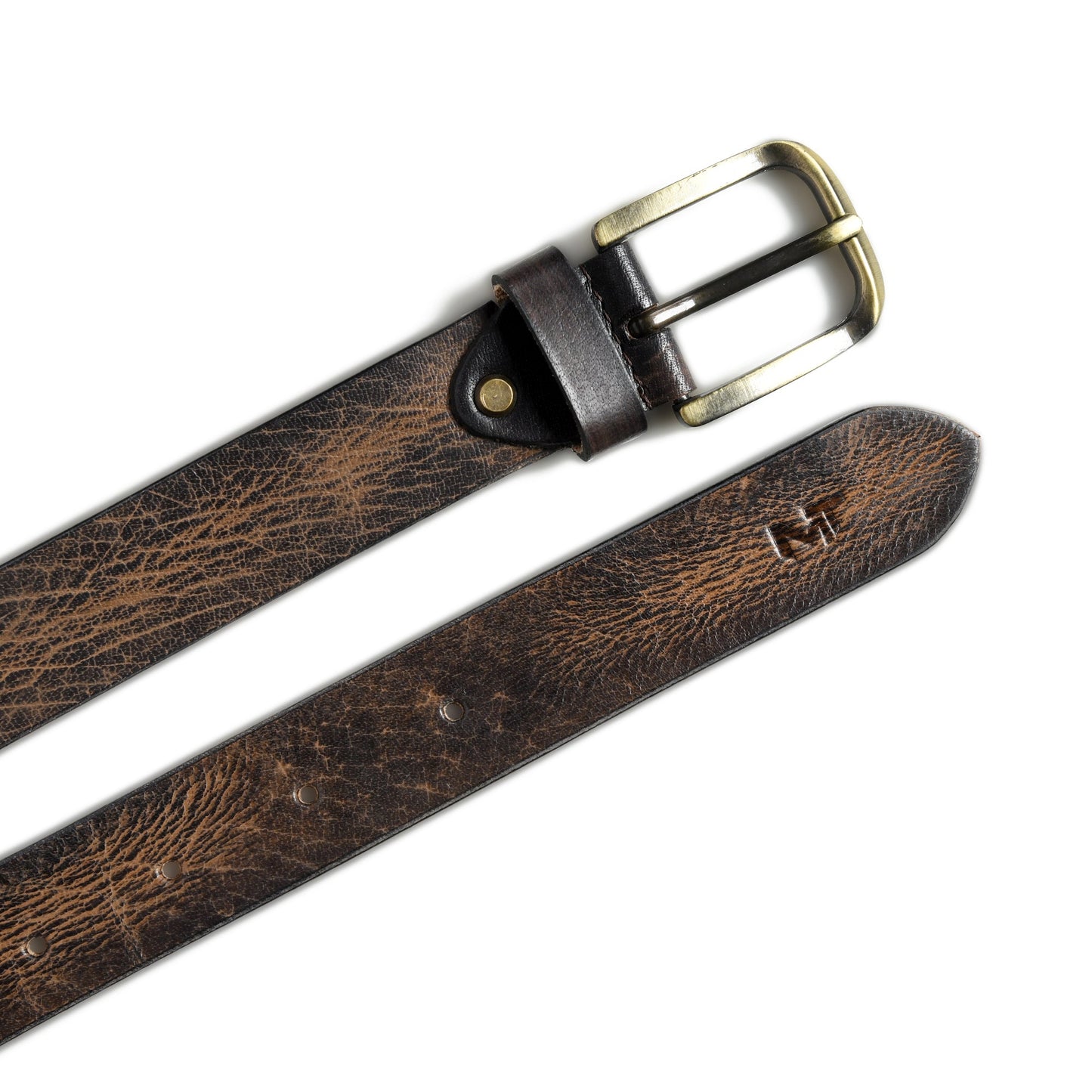Eden Dark Brown Men's Leather Belt - Tampa Home & Garden Store