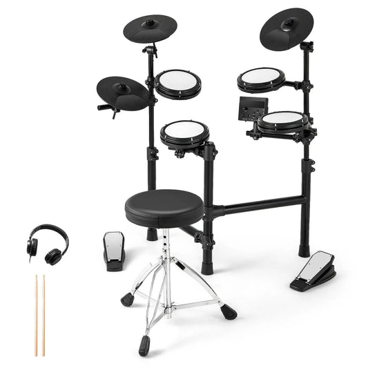 Electric foldable drum kit with USB MIDI by DirectDeals incl pedals and 2 drumsticks on Tampa Home & Garden Store