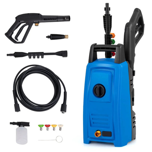 1900 PSI 1.8 GPM Electric Pressure Washer with 4 Quick Connect Nozzles-Blue - Tampa Home & Garden Store