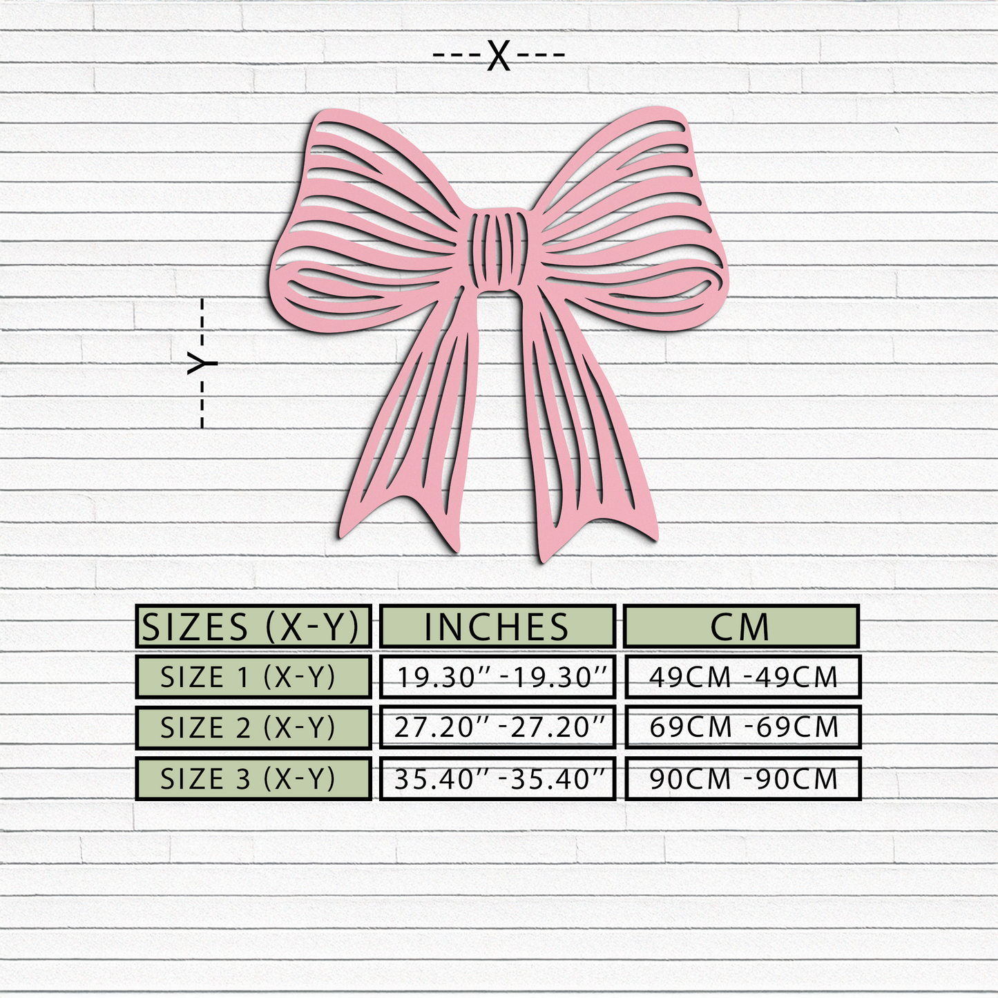 Elegant Bow Silhouette Metal Wall Art – Decorative Ribbon Design - KAFGP047 - Tampa Home & Garden Store