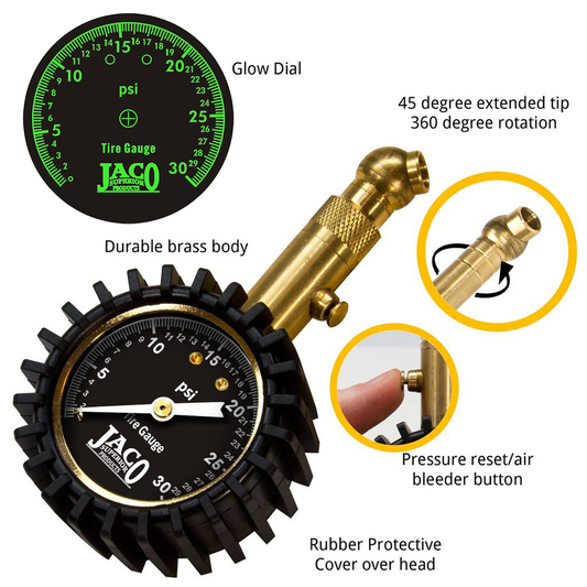 Elite® Low Pressure Tire Gauge - 30 PSI - Tampa Home & Garden Store
