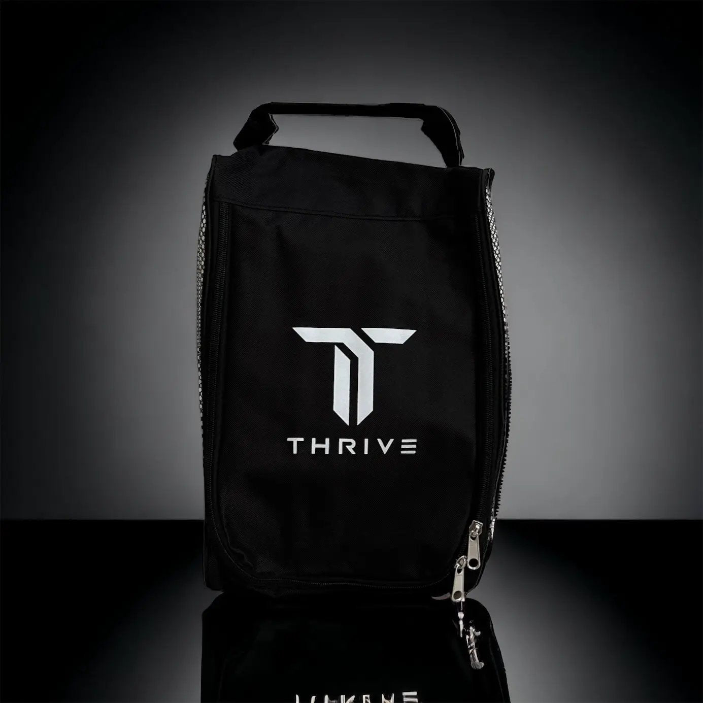 Pickleball bag Elite Pro Tour with shoe bag in black by Thrive, top handle and zip pockets on Tampa Home & Garden Store