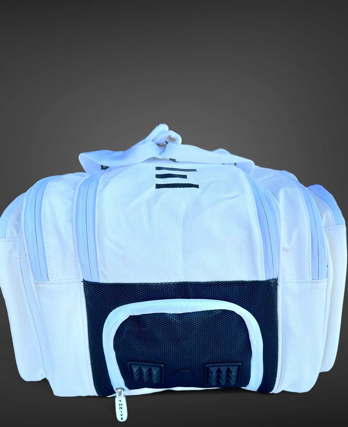 Elite Pro Tour Bag with Shoe Bag pickleball bag white front pocket Thrive on Tampa Home & Garden Store