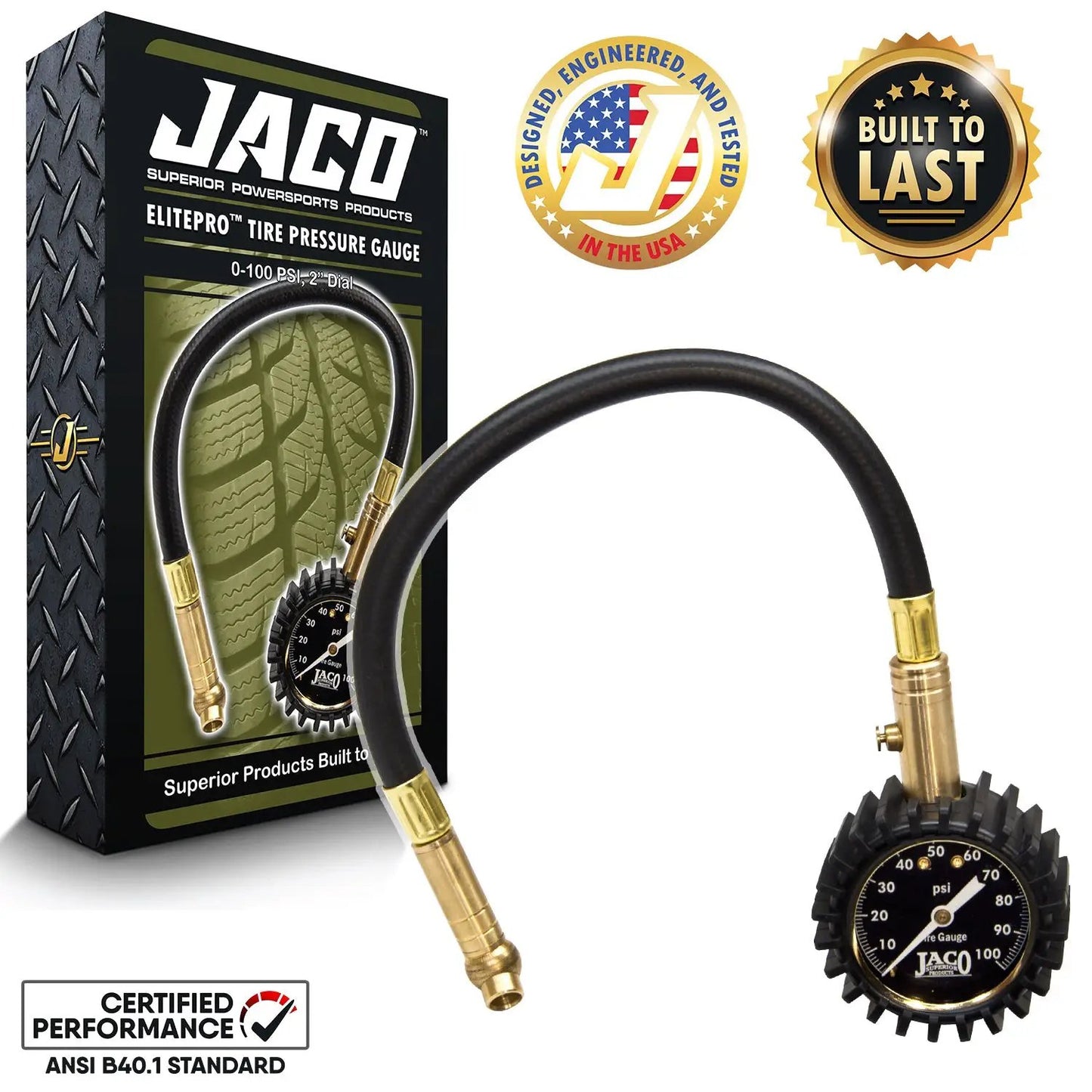 ElitePro™ Tire Pressure Gauge - 100 PSI - Tampa Home & Garden Store