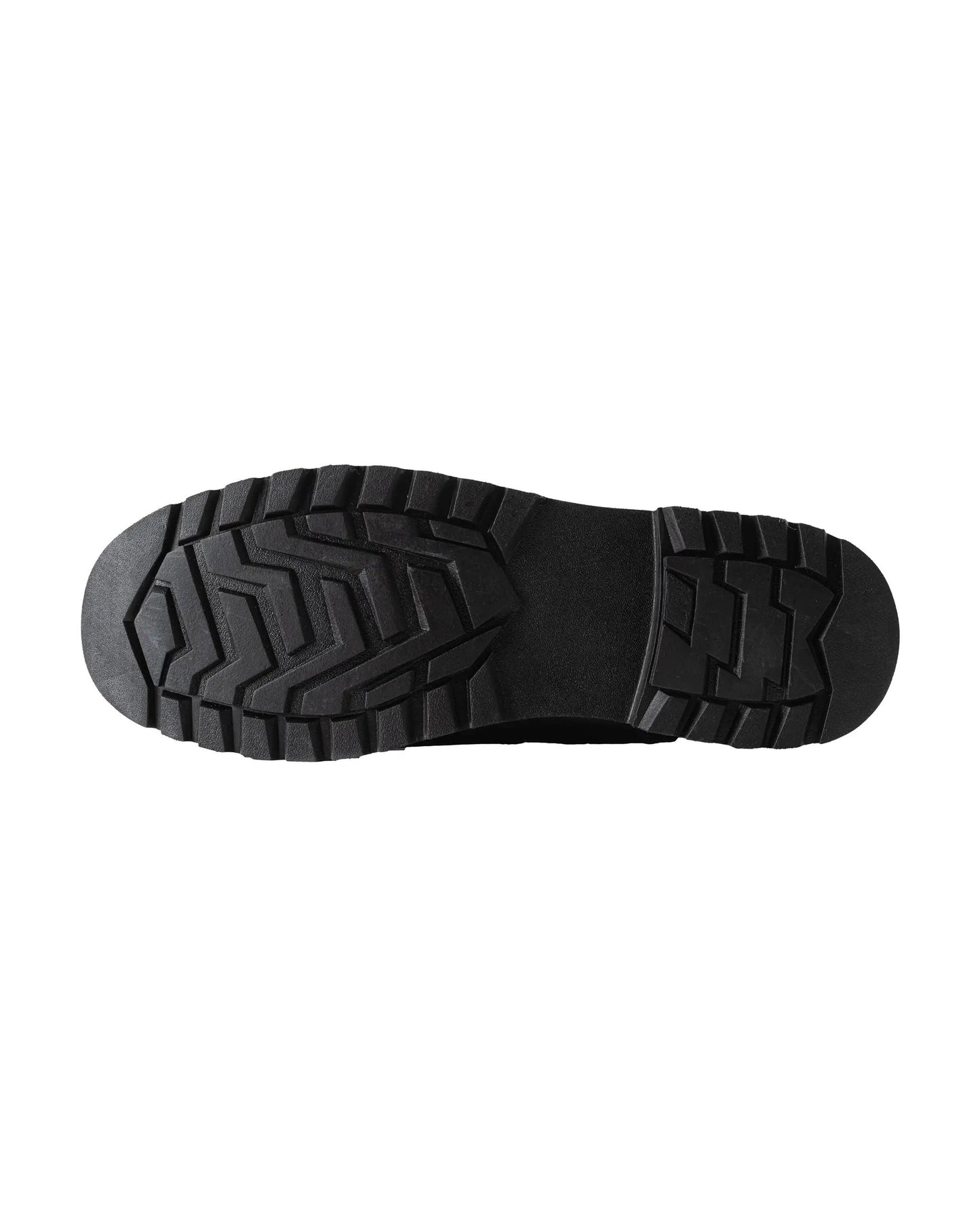 Boots Elk Woods black tumbled leather rugged tread sole close-up on Tampa Home & Garden Store