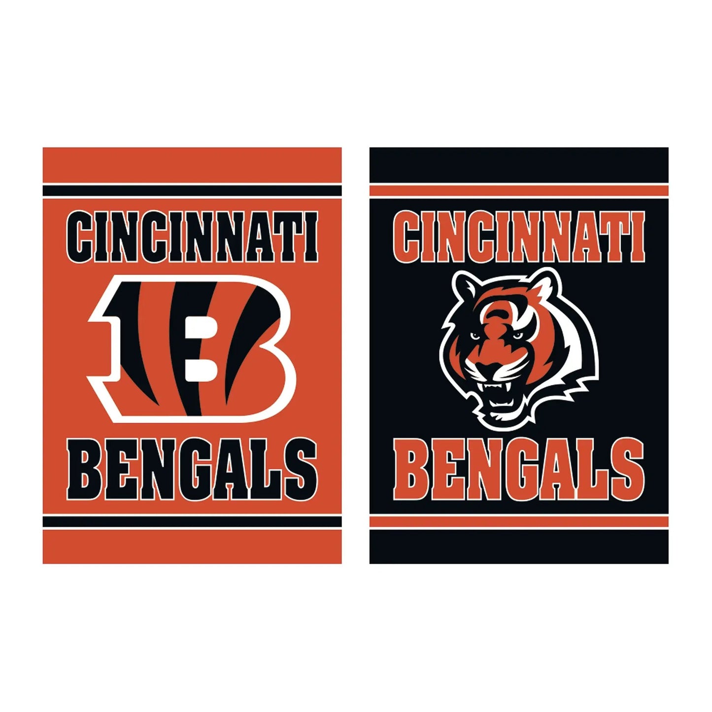 Embossed Suede Flag, GDN Size, Cincinnati Bengals - Tampa Home & Garden Store