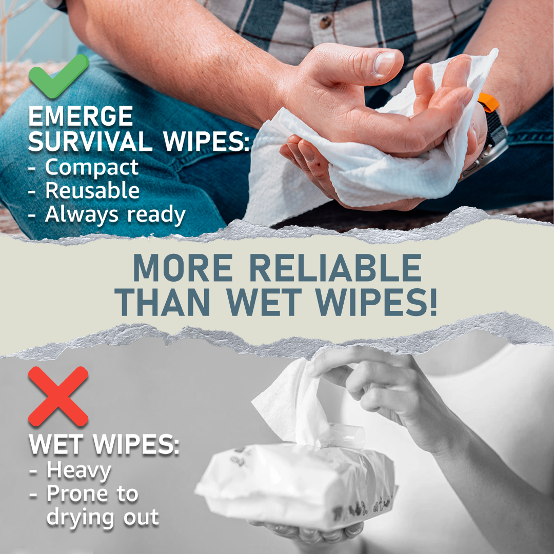 Emerge Survival Wipes - 50ct - Tampa Home & Garden Store