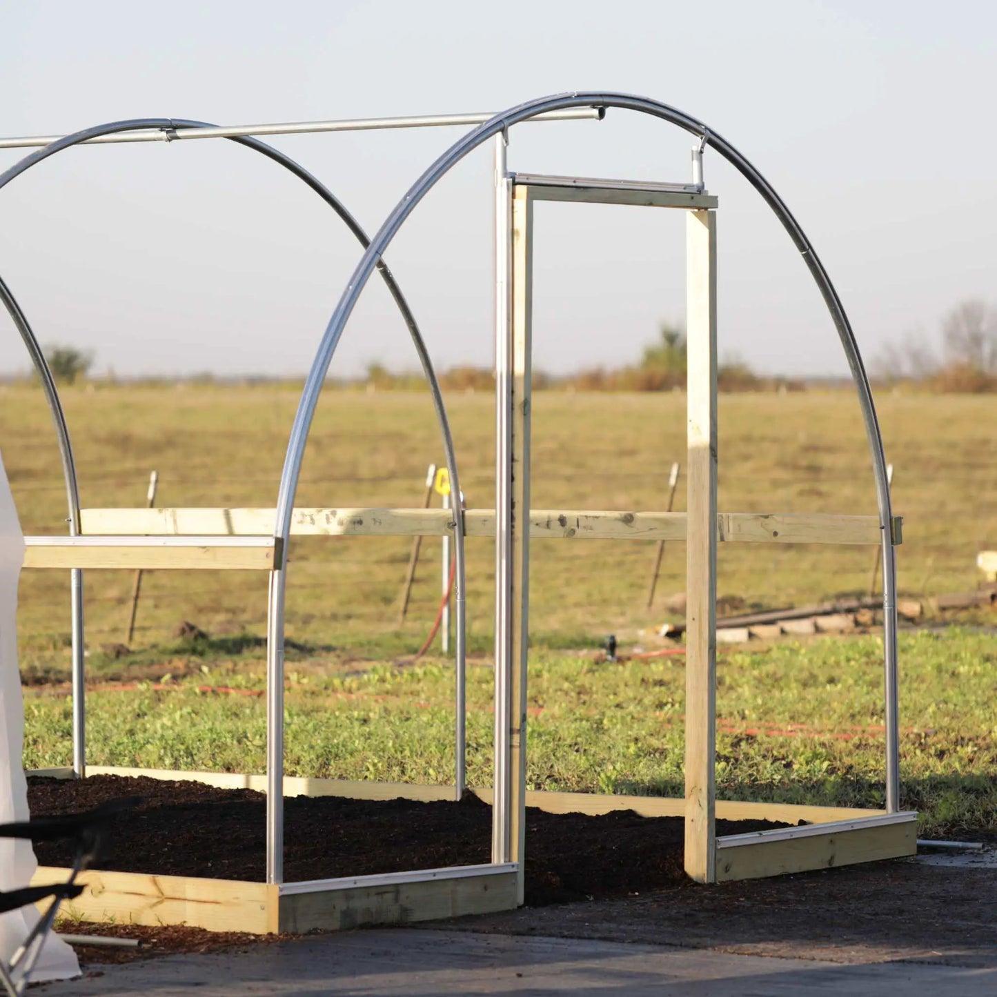 End Wall Door Frame Kit for Hobby Greenhouse with Galvanized Steel Arches Bootstrap Farmer on Tampa Home & Garden Store