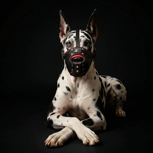 ''Eros'' Basket Muzzle black & red - Tampa Home & Garden Store