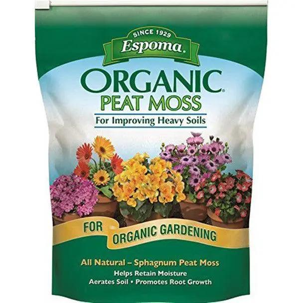 Espoma Organic Peat Moss bag for Soil Improvement in organic gardening on Tampa Home & Garden Store