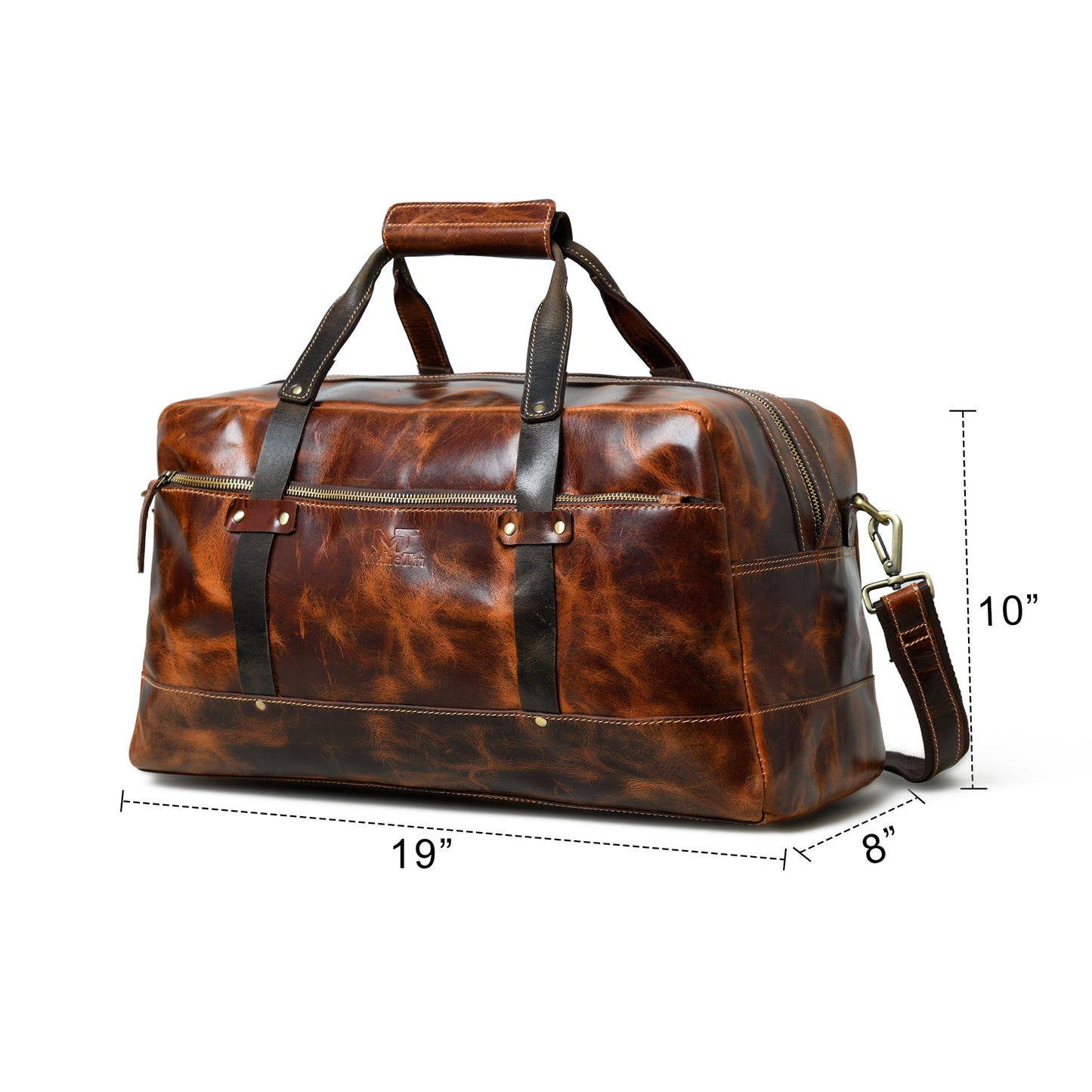 Espresso Elegance Carry on Duffle, Saddle Tan - Tampa Home & Garden Store
