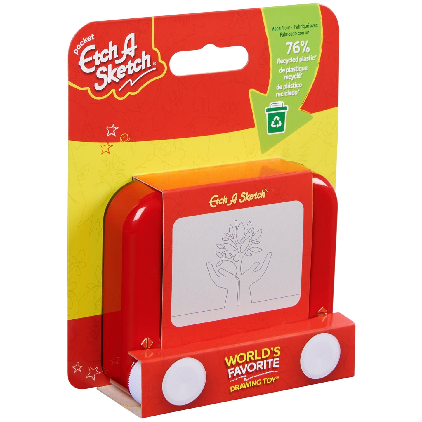 Etch A Sketch Pocket – Classic Magic Screen Drawing Toy Made with 76% Recycled Plastic | Portable, Screen-Free Creativity for Kids Ages 3+ - Tampa Home & Garden Store