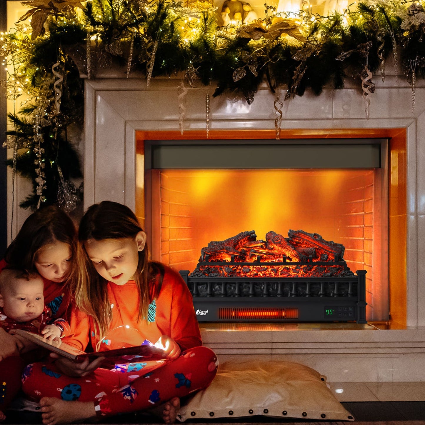 Eternal Flame EF26-LG Electric Fireplace Logs - Tampa Home & Garden Store