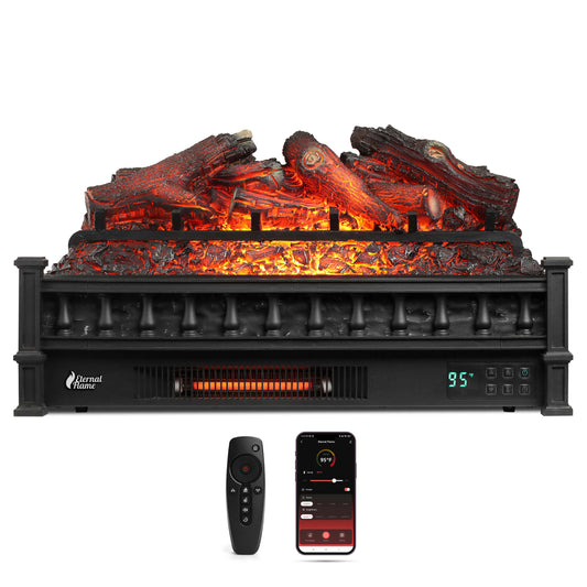Eternal Flame EF26-LG Smart Electric Fireplace Logs, WiFi Enabled - Tampa Home & Garden Store