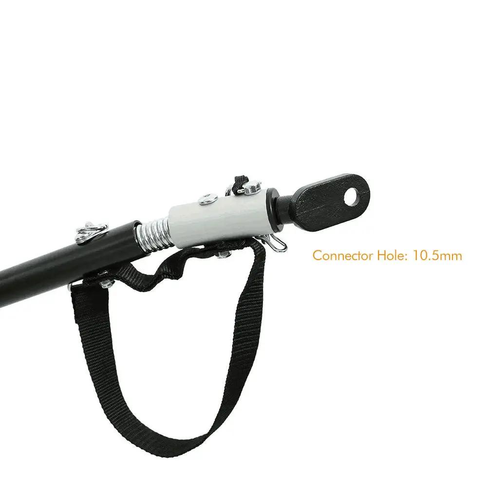 EUNORAU Hunting Trailer 2 Wheels hitch accessory gray metal connector, 10.5mm hole, black strap on Tampa Home & Garden Store