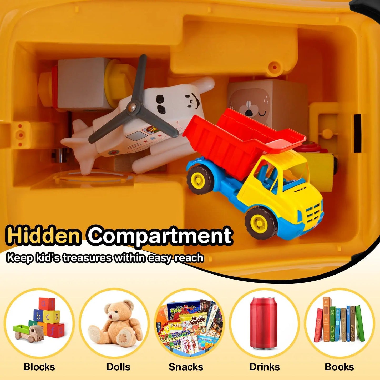 Excavator Digger Toy with adjustable yellow bucket and blue-yellow dump truck inside a yellow case DirectDeals on Tampa Home & Garden Store