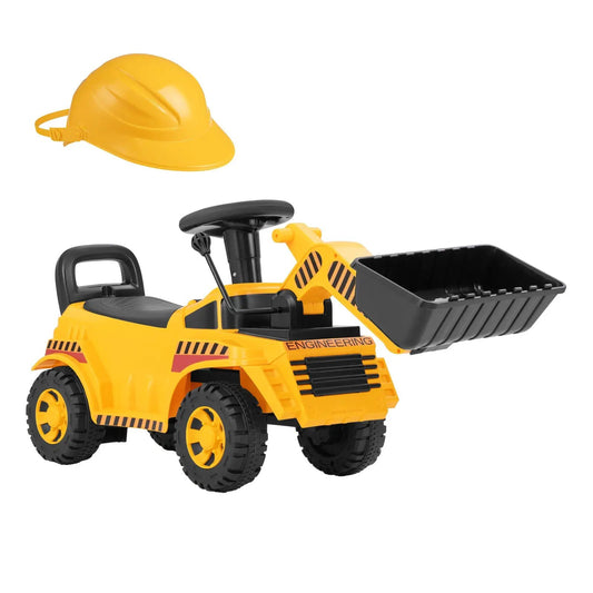 Excavator Digger Toy with Adjustable Bucket and 1 Yellow Hard Hat, ride-on vehicle on Tampa Home & Garden Store