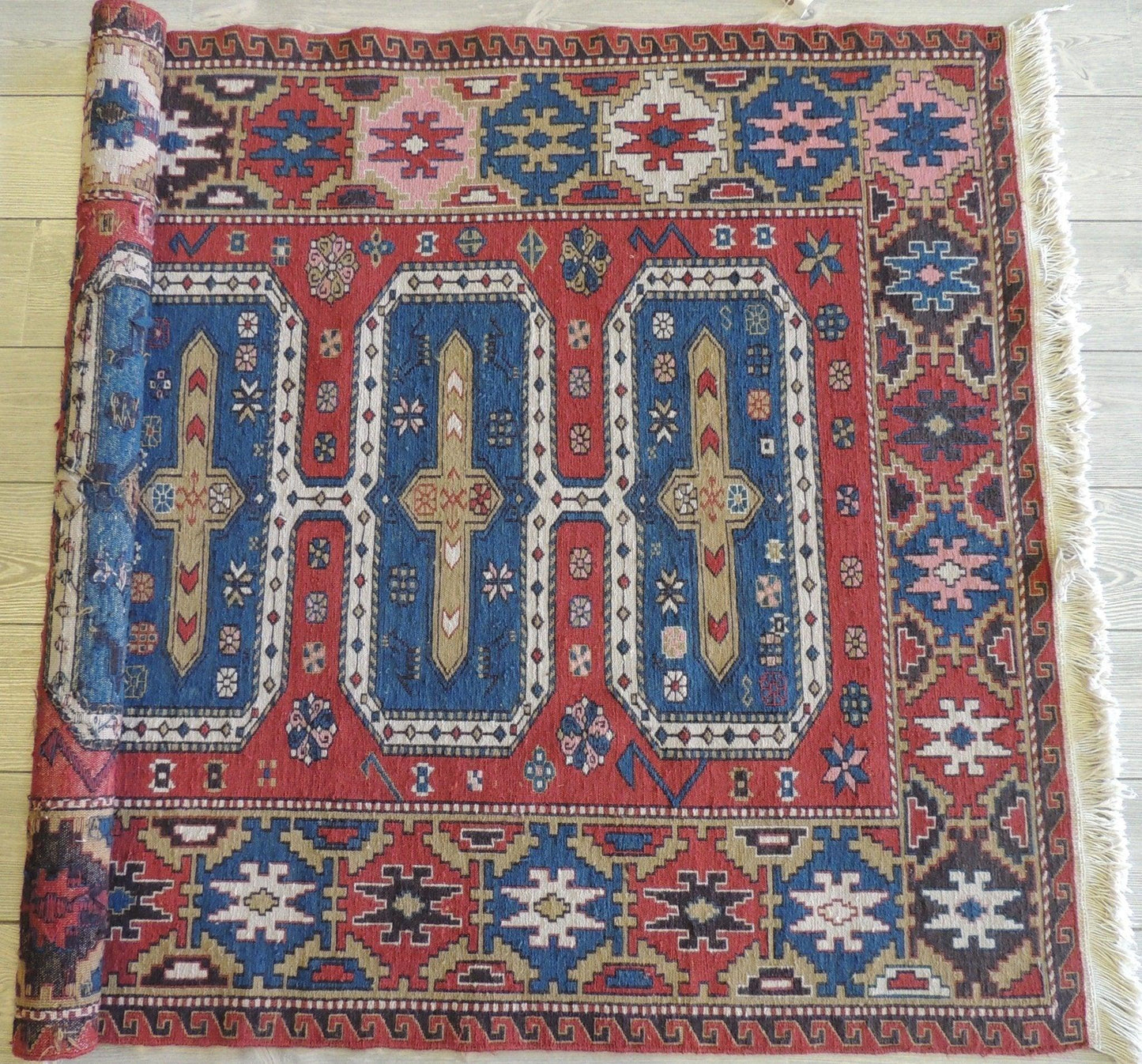 Exquisite Vintage Hand Knotted Soumak Area Rug 6x4 Ft - Tampa Home & Garden Store