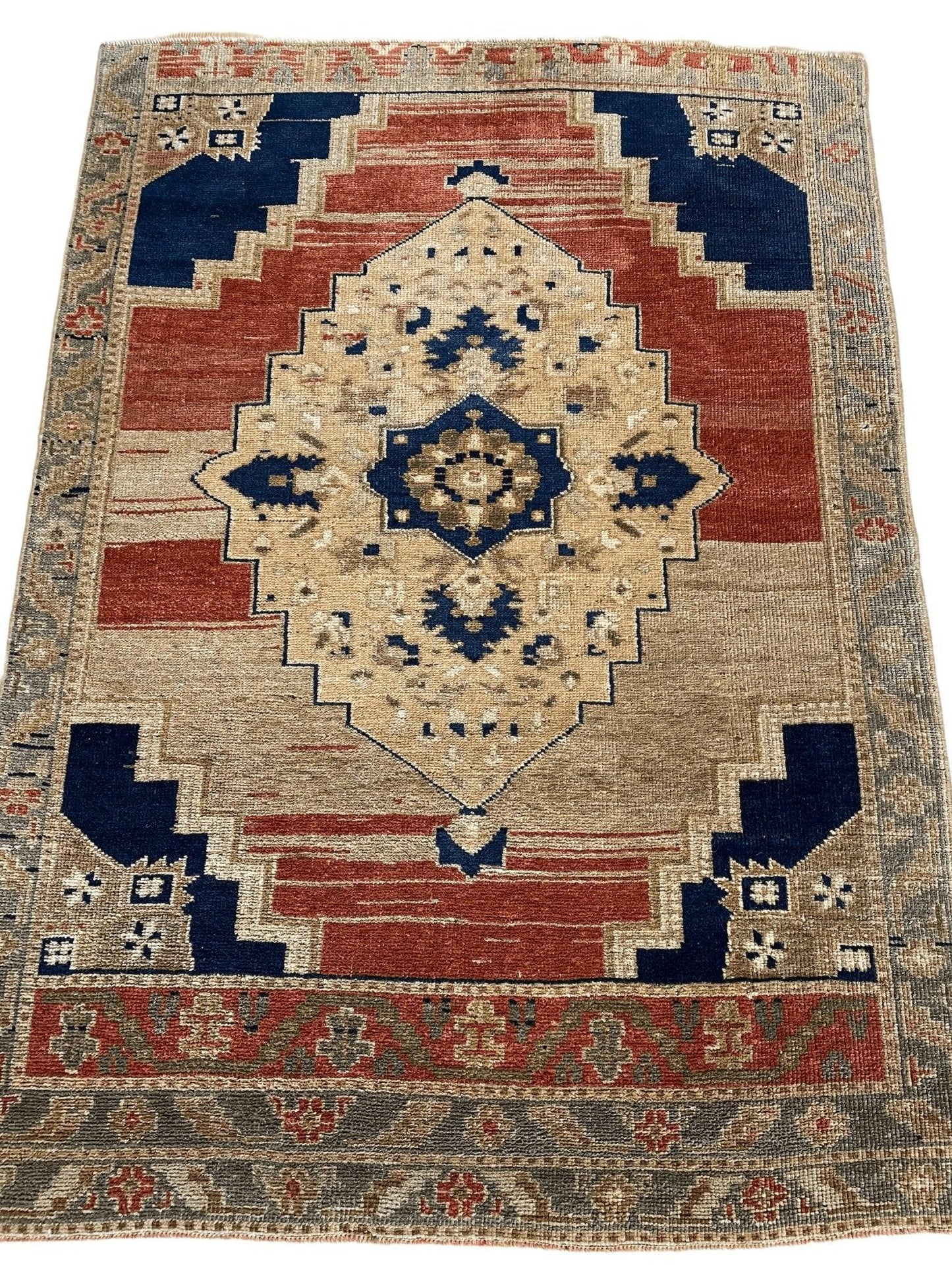 Exquisite handmade oushak rug 3'7''x5' - Tampa Home & Garden Store