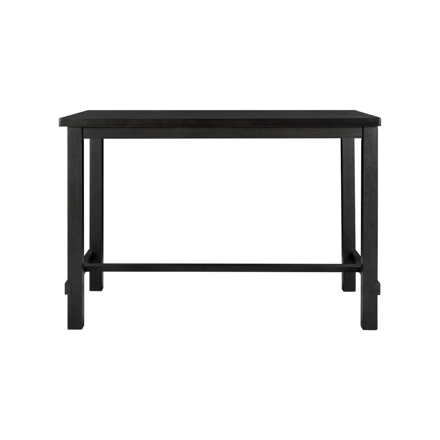 Trexm 5 Piece Counter Height Dining Set Espresso table with dark finish and square legs on Tampa Home & Garden Store