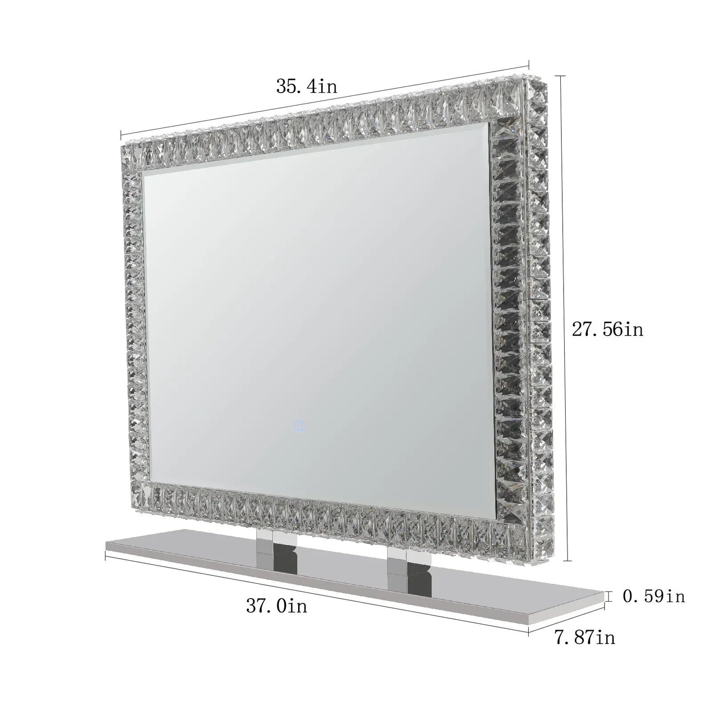 Espejo de cristal LED con luces regulables