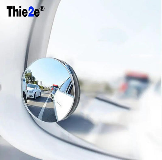 Thie2e 360 Degree Frameless blind-spot car mirror for rear view, round convex door mount on Tampa Home & Garden Store