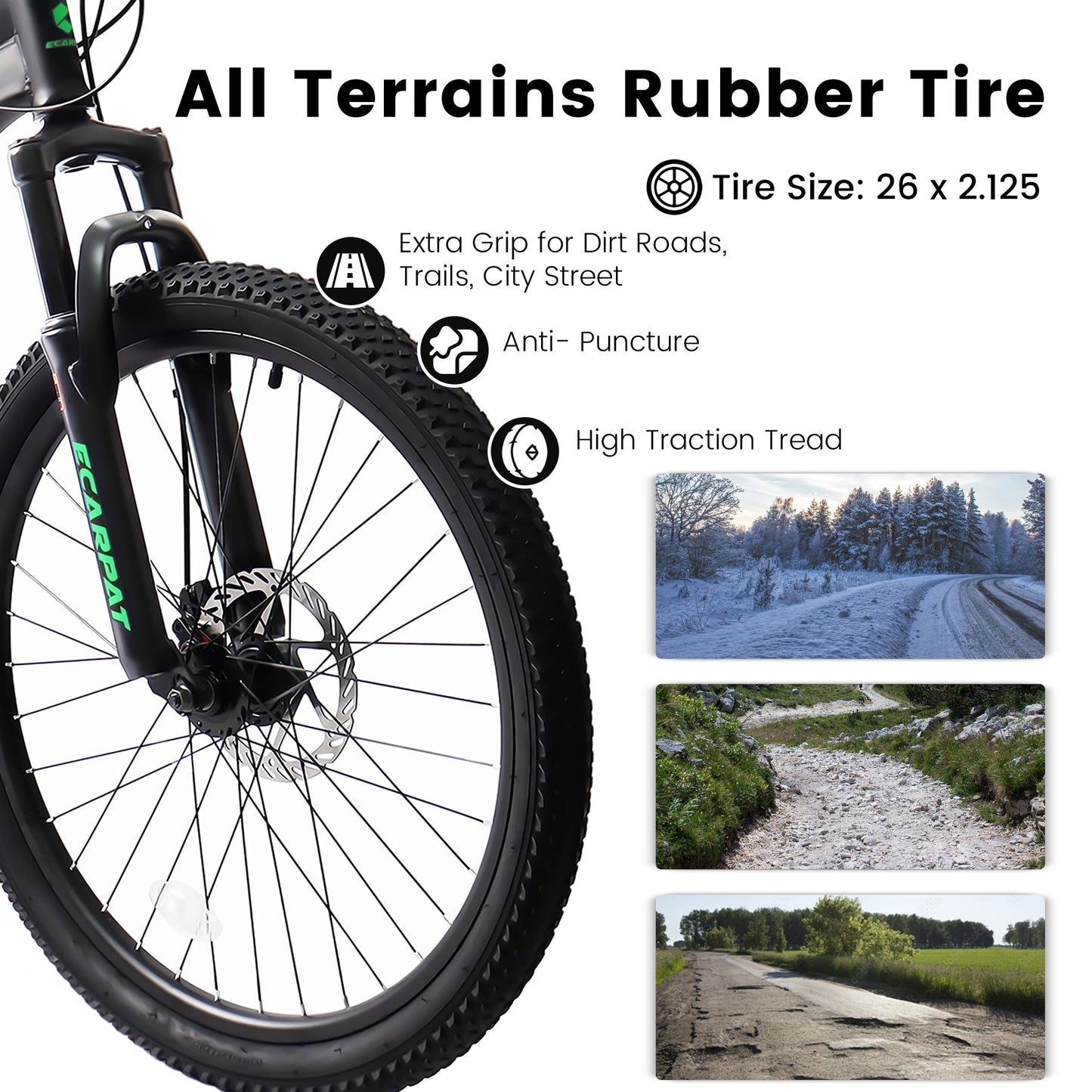 A2660 Ecarpat Mountain Bike 26 Inch Wheels