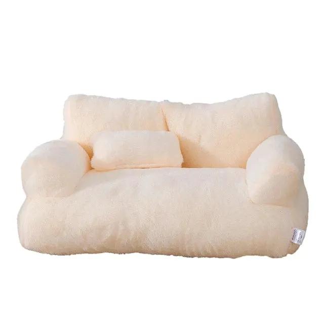 Lux Cat Bed Sofa for Winter Warmth and Plush Nest