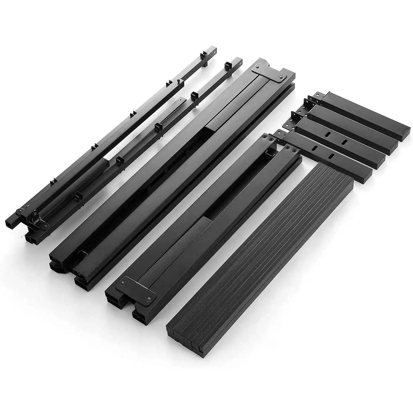 Full bed frame components in black metal, platform bed, 3500 lb capacity HomePacific on Tampa Home & Garden Store