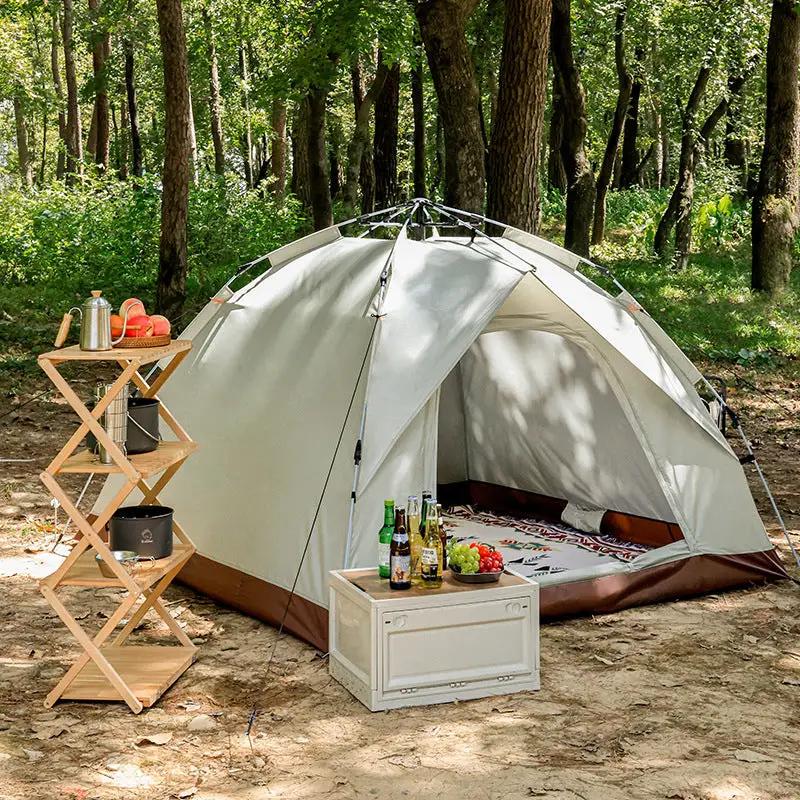 Tente de camping extérieure, tente à ouverture rapide entièrement automatique, tente portable anti-pluie et anti-soleil